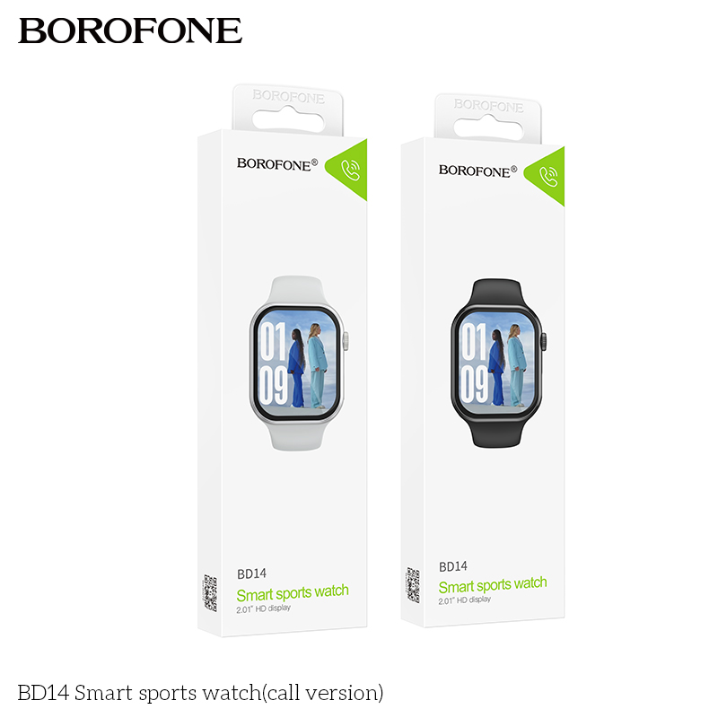 BOROFONE BD14 Bluetooth calling smartwatch Black Silver NZ 7